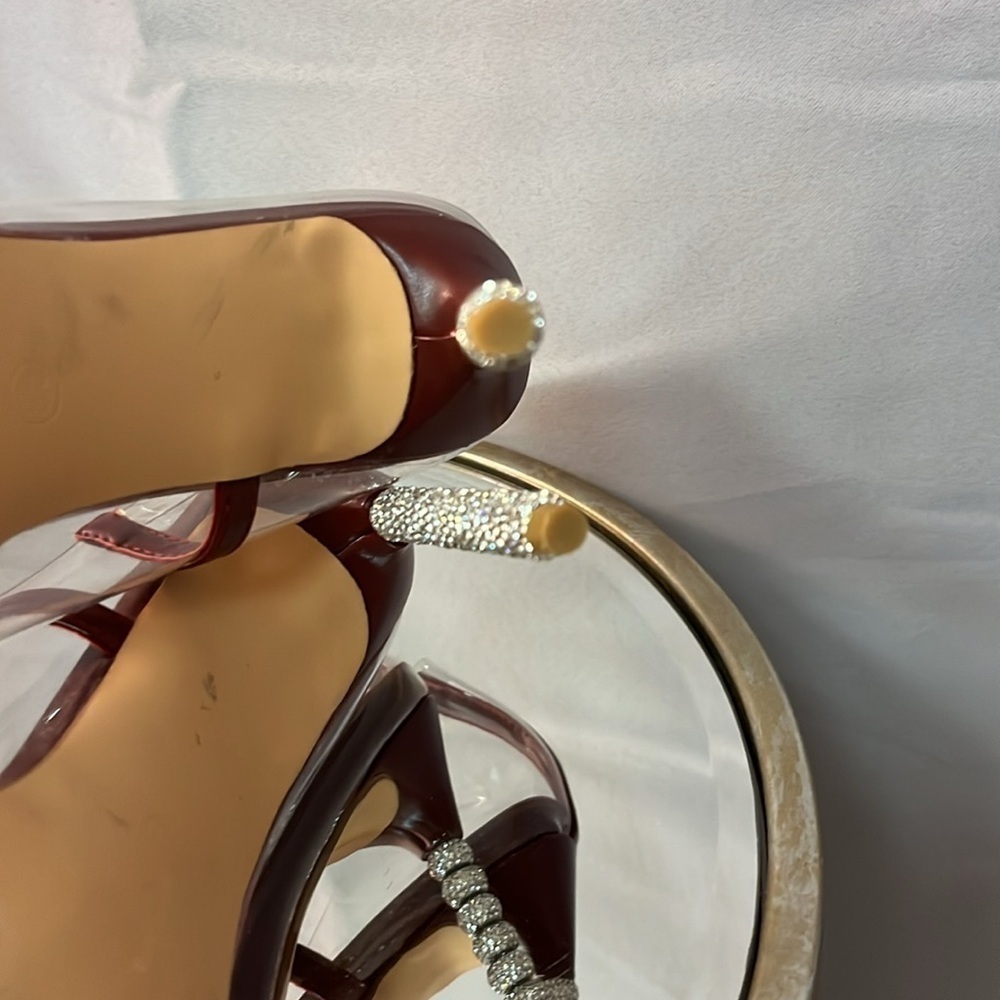FASHION NOVA women’s size 8.5 stiletto high heels. Clear see through… EUC - Picture 13 of 14